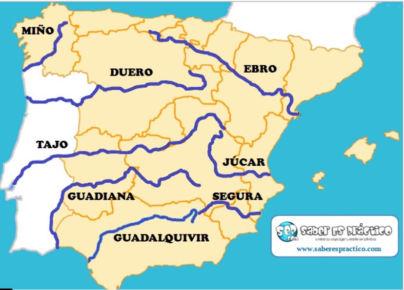 Featured image of post Mapa Fisico Espa a Rios Y Monta as Mapa f sicos y pol tico de espa a 2020